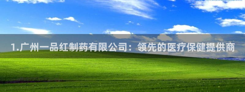 老哥吧九游会下架吗：1.广州一品红制药有限公司：领先的医疗保健提供商