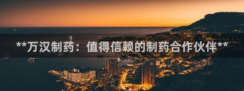 九游老哥俱乐部官网登录：**万汉制药：值得信赖的制药合作伙伴**