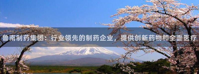 9游会老哥俱乐部：鲁南制药集团：行业领先的制药企业，提供创新药物和全面医疗