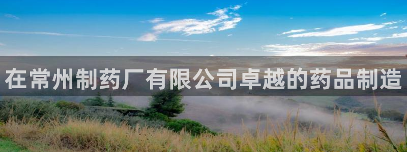 老哥吧九游会下架吗：在常州制药厂有限公司卓越的药品制造