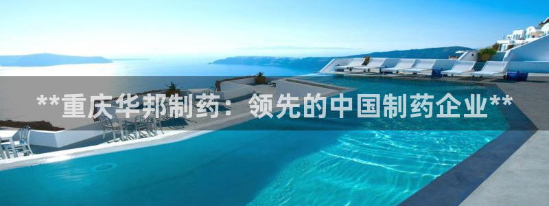 老哥俱乐部是干什么的啊：**重庆华邦制药：领先的中国制药企业**