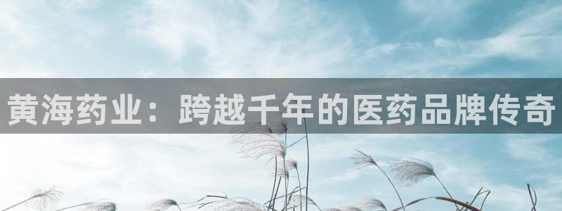 ag九游老哥俱乐部：黄海药业：跨越千年的医药品牌传奇