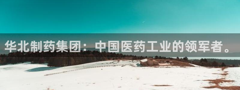 九游老哥俱乐部官网登录入口：华北制药集团：中国医药工业的领军者。