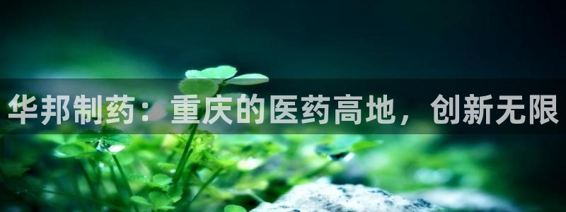 ag九游老哥俱乐部：华邦制药：重庆的医药高地，创新无限