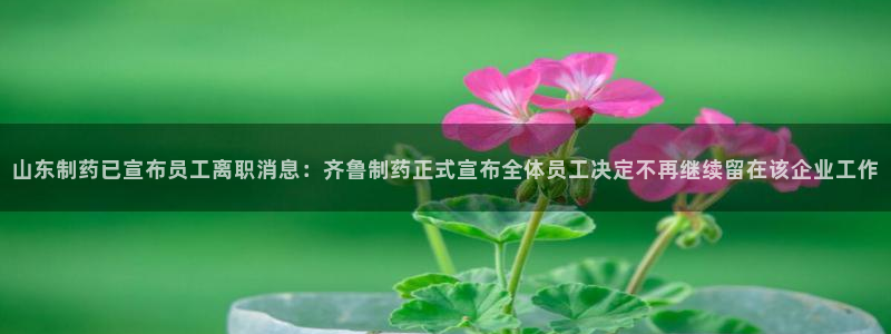 9游会老哥俱乐部：山东制药已宣布员工离职消息：齐鲁制药正式宣布全体员工决定不再继续留在该企业工作