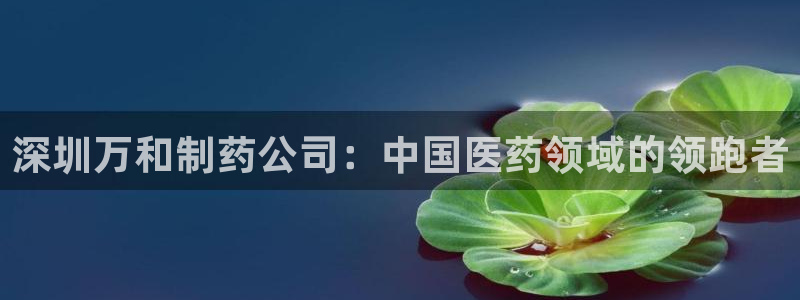 老哥俱乐部是干什么的啊：深圳万和制药公司：中国医药领域的领跑者