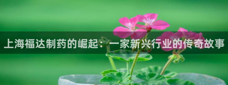 九游会老哥俱乐部必备的交流社区：上海福达制药的崛起：一家新兴行业的传奇故事